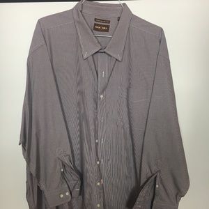 Oak Hill - Button Up - Brown & White - 3XL